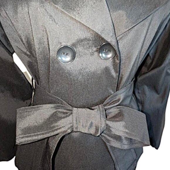 NWT Stunning Samuel Dong Blouse with Ruched Sleeves Size L. - Picture 3 of 5